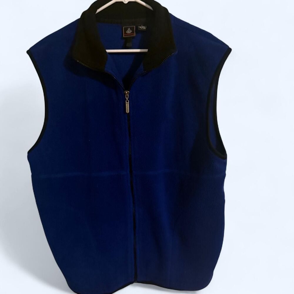 Foot Locker Vest Men L Blue Vintage Y2K Full Zip Gorpcore Fleece
